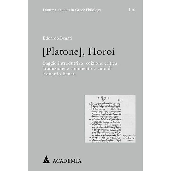 [Platone], Horoi, Edoardo Benati
