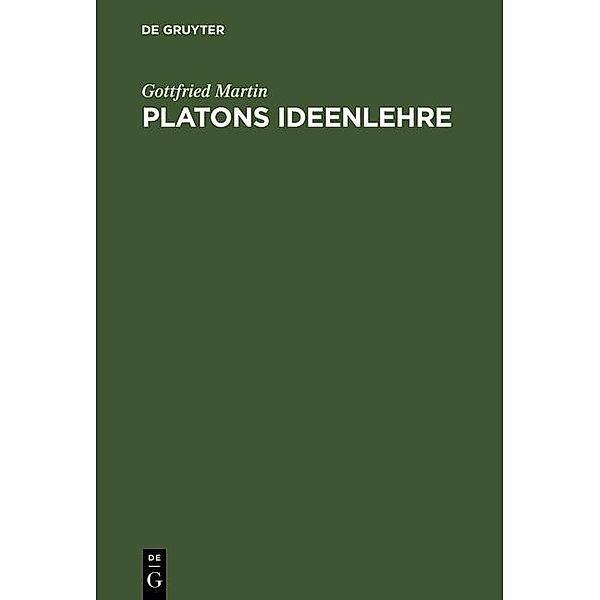 Platons Ideenlehre, Gottfried Martin