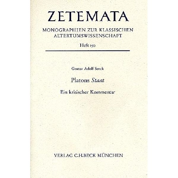 Platons Staat, Gustav Adolf Seeck