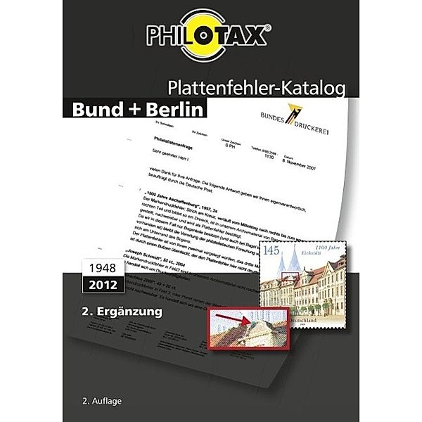 Plattenfehler-Katalog Bund + Berlin 2. Ergänzung