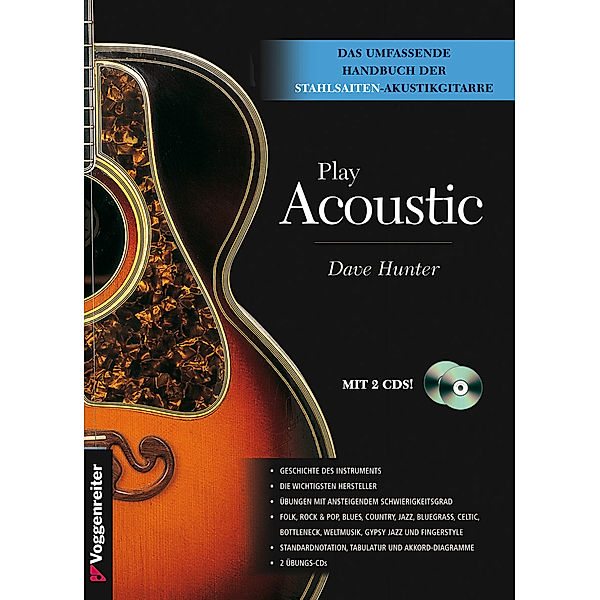 Play Acoustic, m. 2 Audio-CD, Dave Hunter