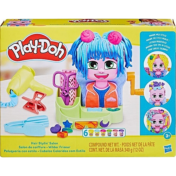 HASBRO Play-Doh Hair Styling Salon Wilder Friseur