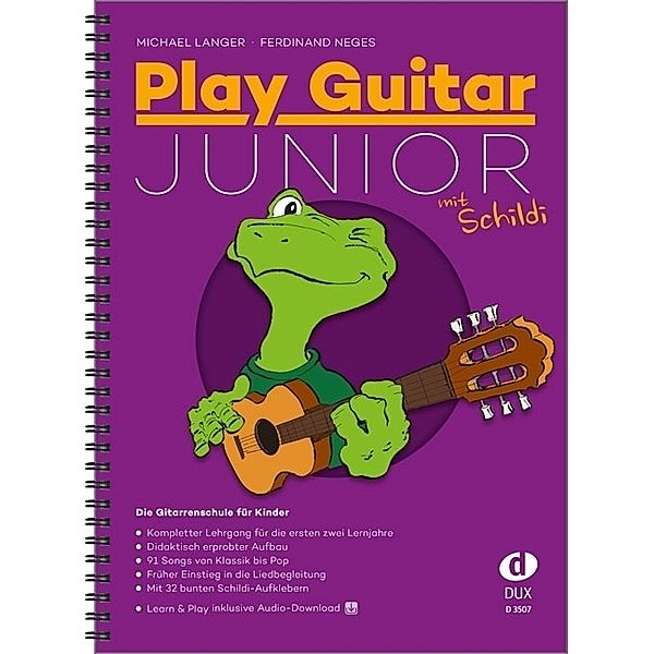 Play Guitar Junior mit Schildi, Michael Langer, Ferdinand Neges