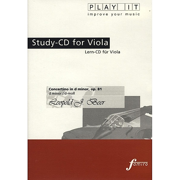 Play It - Lern-CD für Viola: Concertino in d-minor, op. 81, Diverse Interpreten