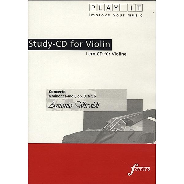 Play It - Lern-CD für Violine: Concerto op. 3, Nr. 6, a-moll, Diverse Interpreten