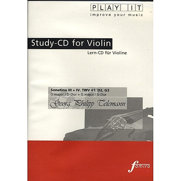 Play It - Lern-CD für Violine: Sonatina III + IV TWV 41: D2, G3, Diverse Interpreten