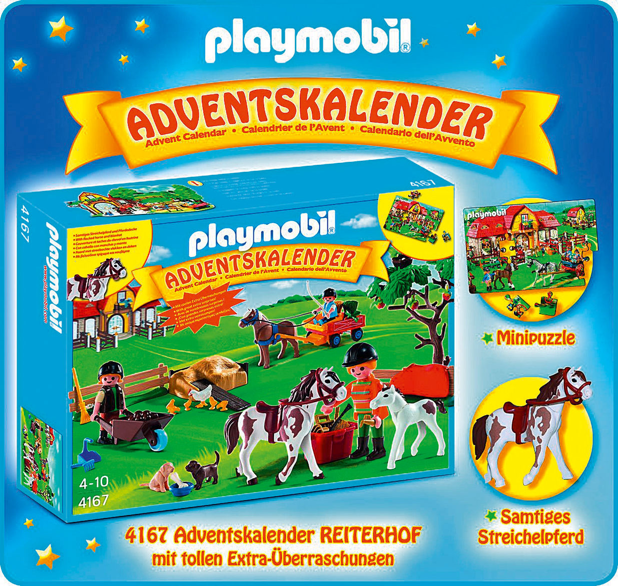 PLAYMOBIL® 4167 - Adventskalender Reiterhof | Weltbild.de