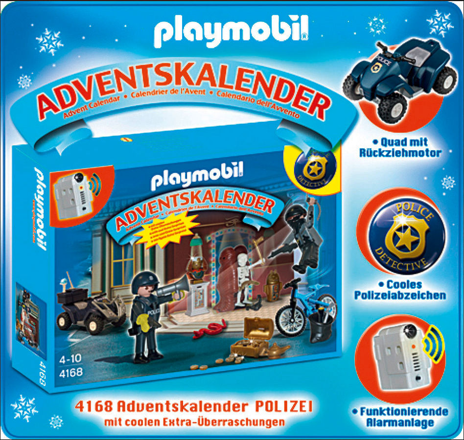 PLAYMOBIL® 4168 - Adventskalender Polizeialarm! Schatzräuber auf der Flucht  | Weltbild.de