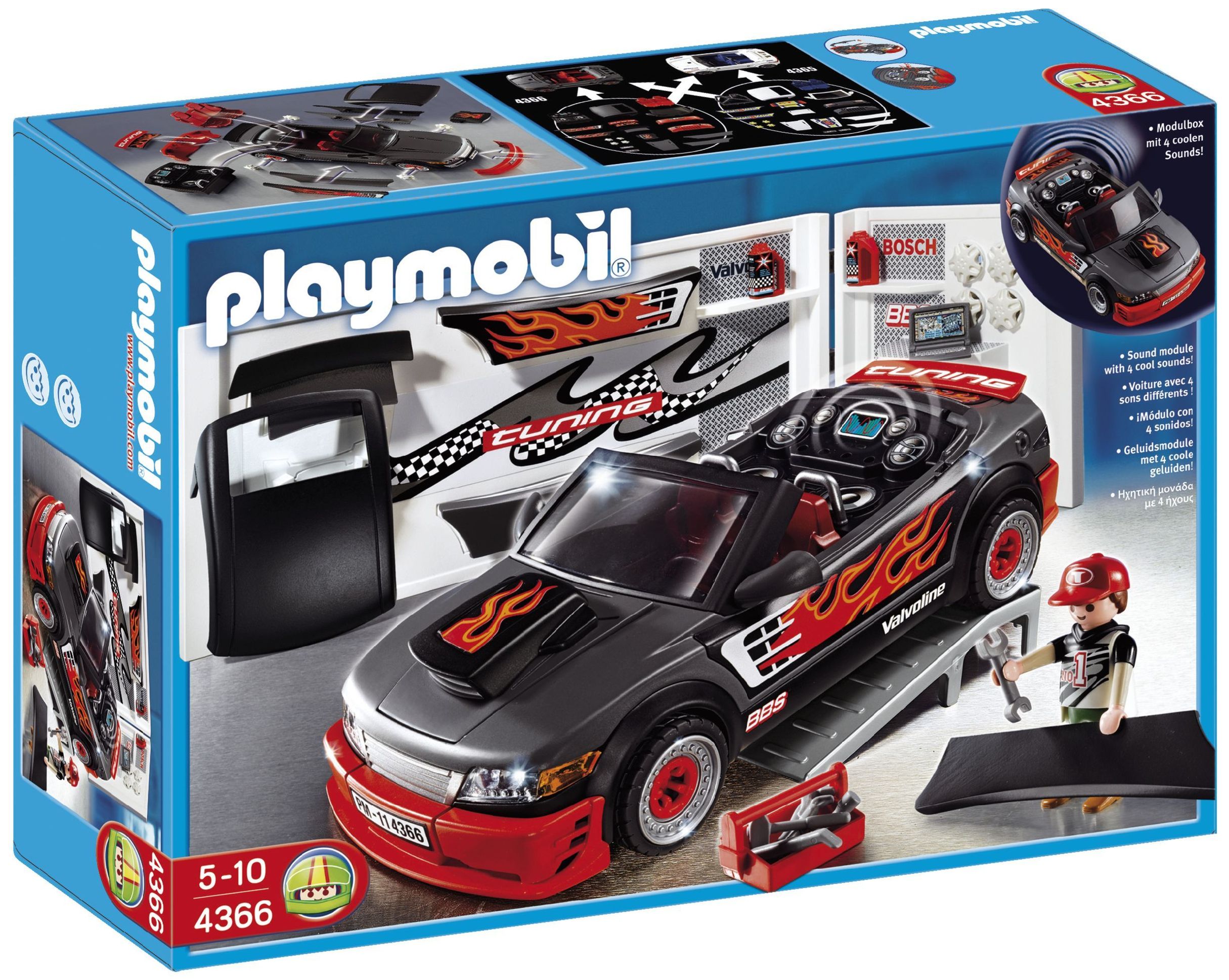 PLAYMOBIL® 4366 - Tuning-Sportwagen mit Sound | Weltbild.de