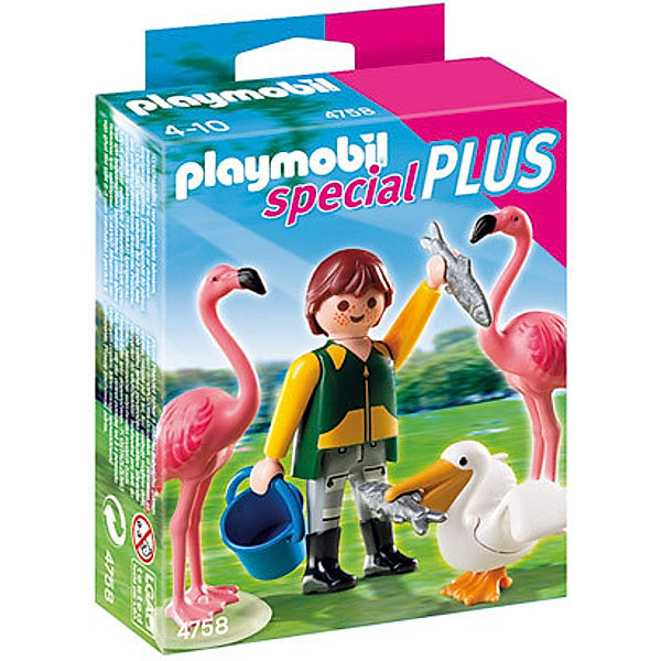 PLAYMOBIL® 4758 - Tierpfleger mit exotischen Vögeln