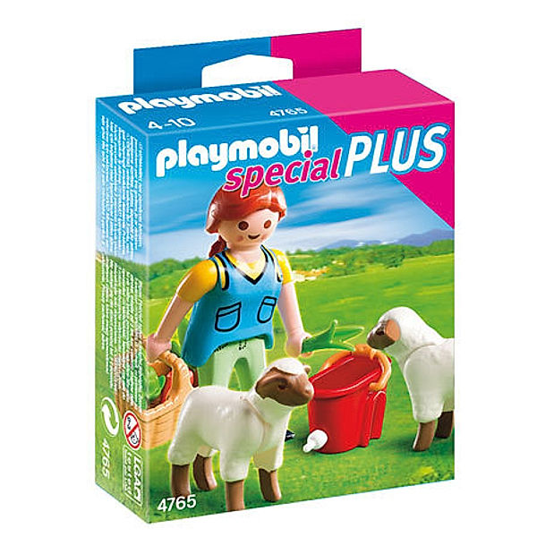 PLAYMOBIL® 4765 - Bäuerin bei Schäfchen-Fütterung