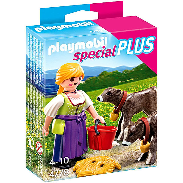 PLAYMOBIL® 4778 Special Plus - Bäuerin mit Kälbchen