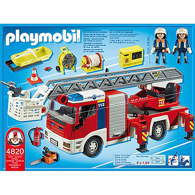 PLAYMOBIL® 4820 - Feuerwehr Leiterfahrzeug | Weltbild.de