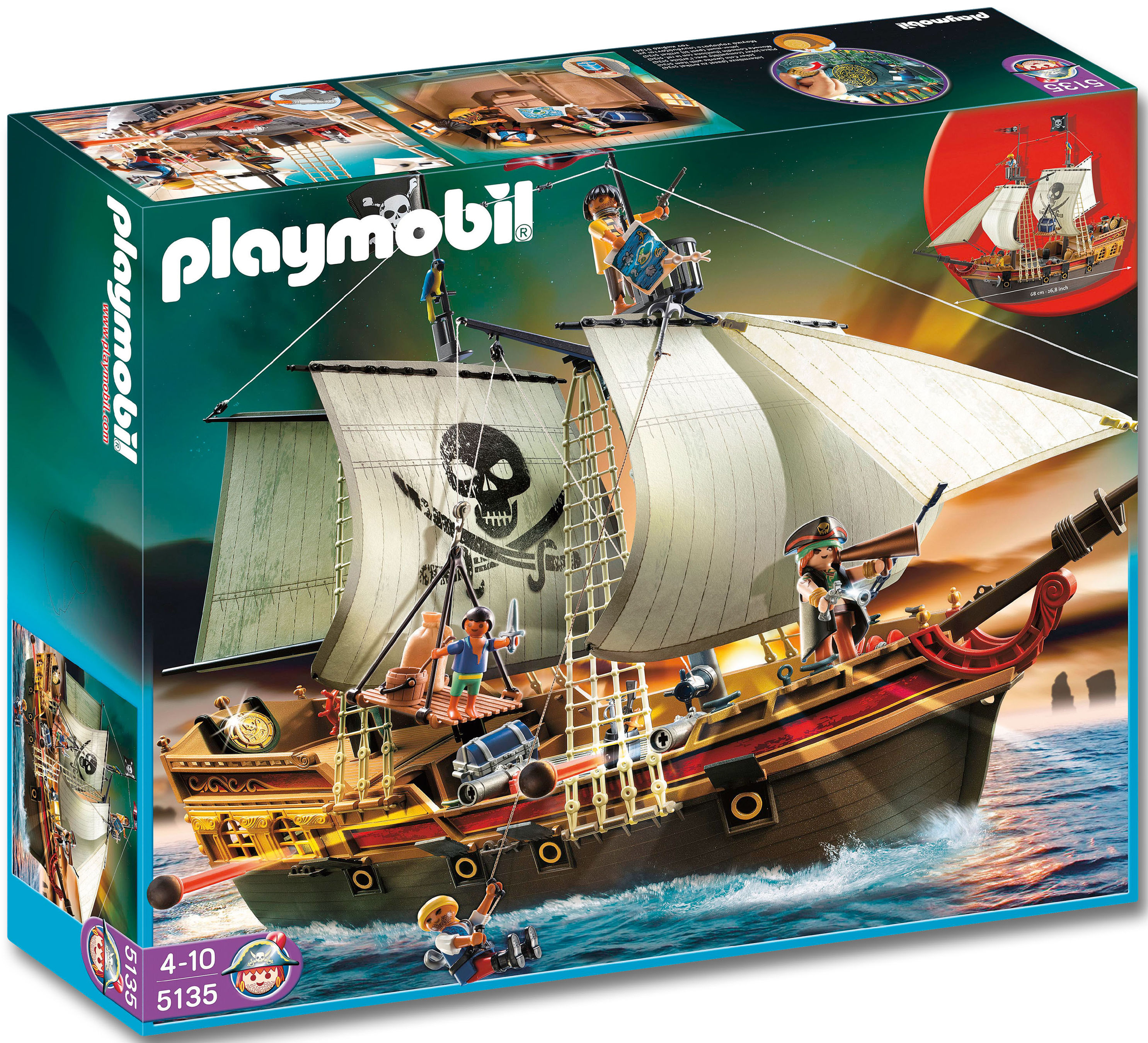 PLAYMOBIL® 5135 Pirates - Piraten-Beuteschiff | Weltbild.de