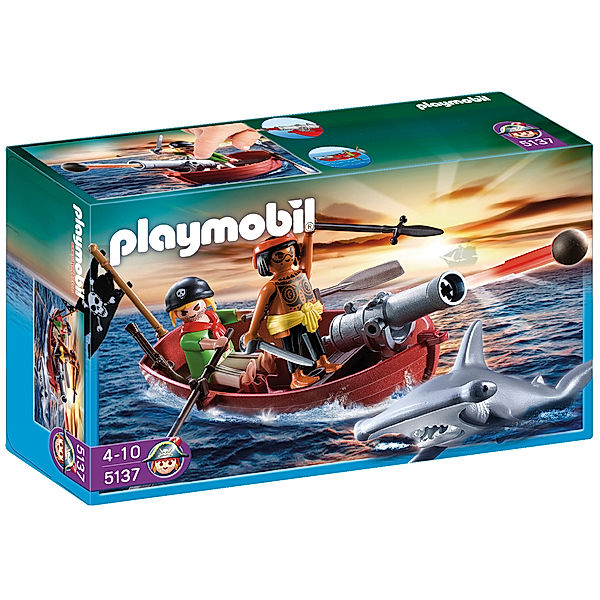 PLAYMOBIL® 5137 - Piraten-Ruderboot mit Hammerhai