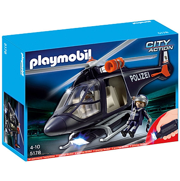 PLAYMOBIL® 5178 - Polizeihubschrauber mit LED-Suchscheinwerfer