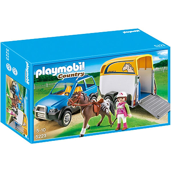 PLAYMOBIL® 5223 Country - PKW mit Pferdeanhänger