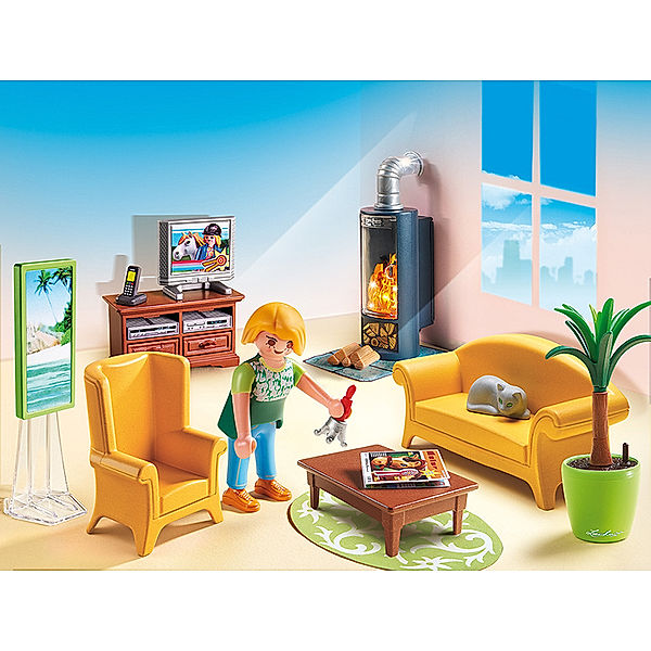 PLAYMOBIL 5308 Wohnzimmer mit Kaminofen