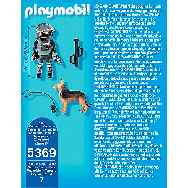 PLAYMOBIL® 5369 Special Plus - SEK-Polizist mit Hund | Weltbild.de