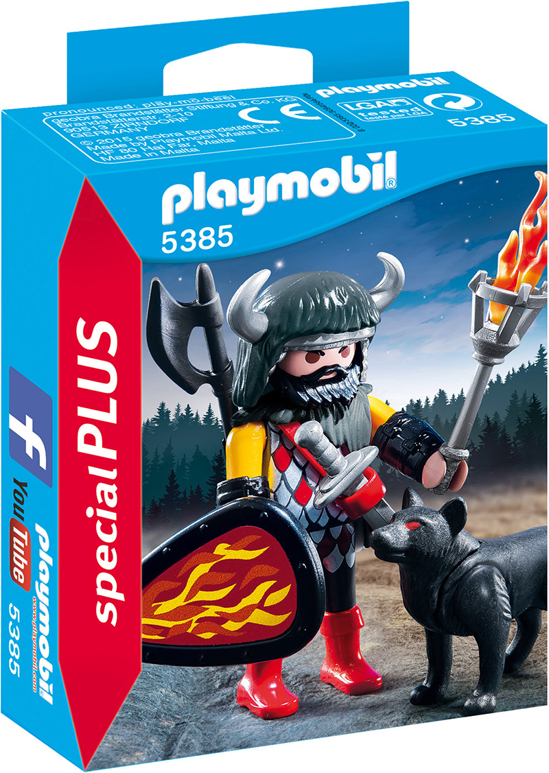 Schild Schwert Playmobil 5385 specialPLUS Axt Fakel Wolfskrieger mit Wolf 