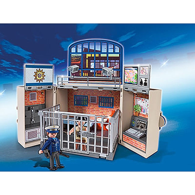 PLAYMOBIL® 5421 -Aufklapp-Spiel-Box Polizeitstation | Weltbild.de