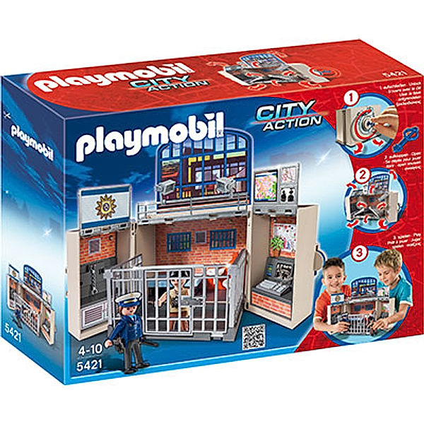 PLAYMOBIL® 5421 -Aufklapp-Spiel-Box Polizeitstation