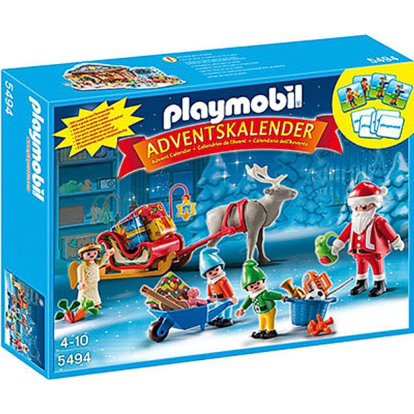 PLAYMOBIL® 5494 - Adventskalender Weihnachtsmann beim Geschenke einpacken