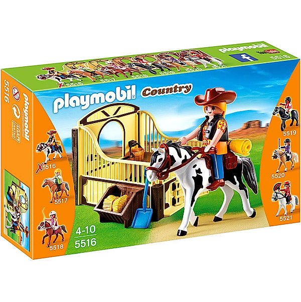 PLAYMOBIL® 5516 Country - Tinker mit braun-gelber Pferdebox