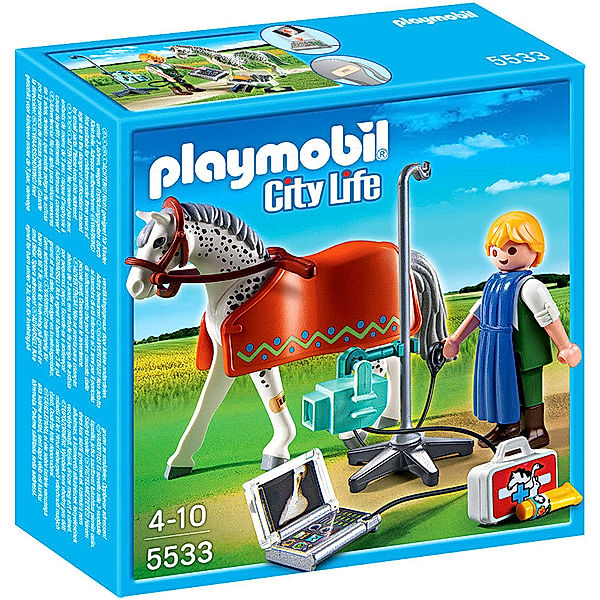 PLAYMOBIL® 5533 City Life - Röntgentierarzt mit Appaloosa