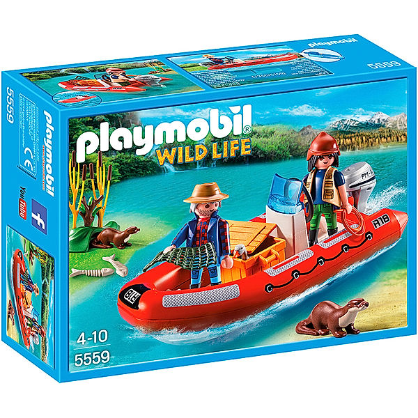 PLAYMOBIL® 5559 Wild Life - Schlauchboot mit Wilderern