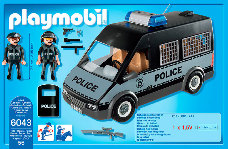PLAYMOBIL® 6043 City Action - Polizei-Mannschaftswagen mit Licht und Sound  | Weltbild.ch