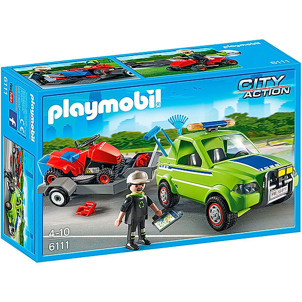 PLAYMOBIL® 6111 City Action - Service-Fahrzeug mit Rasenmäher