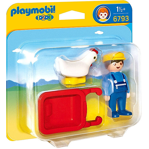 PLAYMOBIL® 6793 1-2-3 - Bauer mit Schubkarre