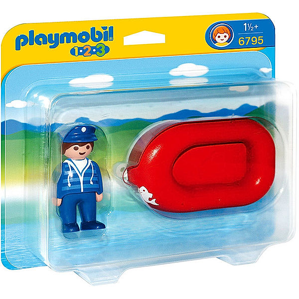 PLAYMOBIL® 6795 1-2-3 - Mann im Schlauchboot