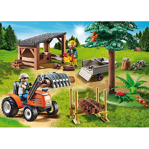 PLAYMOBIL 6814 - Country - Holzfäller mit Traktor