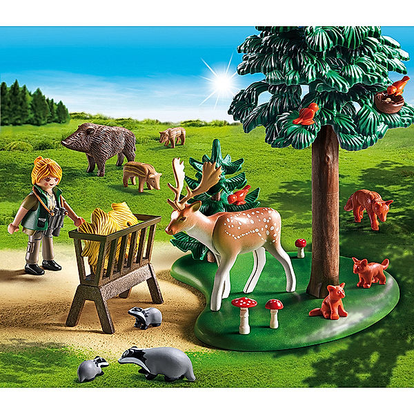 PLAYMOBIL 6815 - Country - Waldlichtung mit Tierfütterung