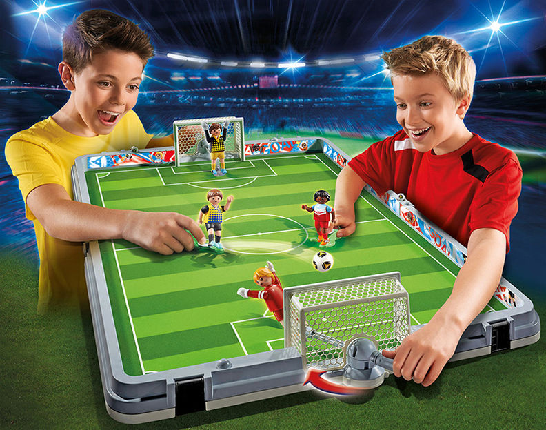PLAYMOBIL® 6857 - Sports & Action - Grosse Fussballarena zum Mitnehmen |  Weltbild.ch