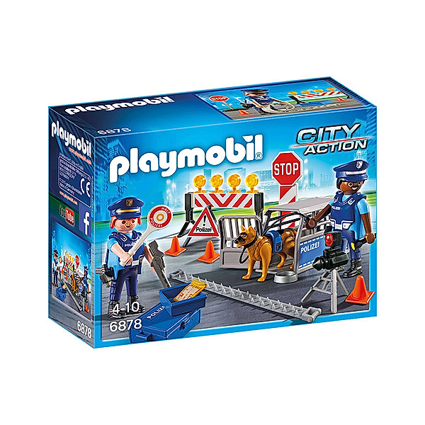 Playmobil® PLAYMOBIL® 6878 CITY Action Polizei-Straßensperre