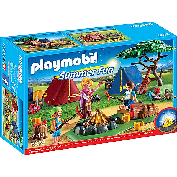 PLAYMOBIL® 6888 - Summer Fun - Zeltlager mit LED-Lagerfeuer