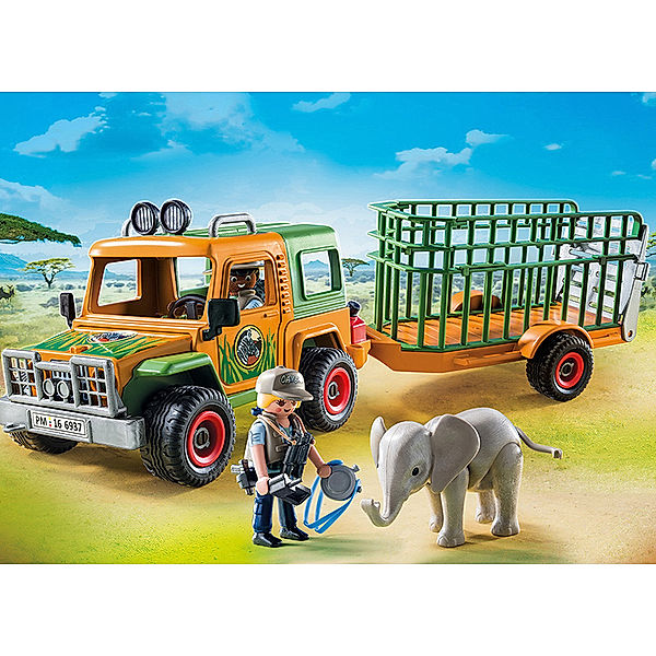 PLAYMOBIL 6937 - Rangergeländewagen mit Anhänger