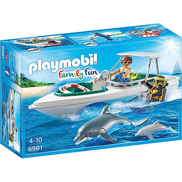 PLAYMOBIL® 6981 - Family Fun - Tauchausflug mit Sportboot