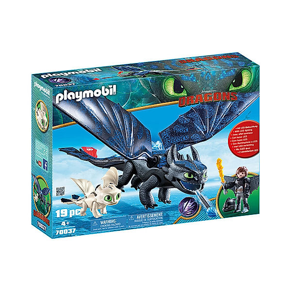 Playmobil® PLAYMOBIL® 70037 Dragons Ohnezahn und Hicks mit Babydrachen