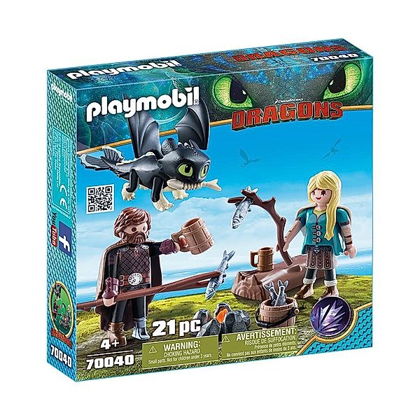 Playmobil® PLAYMOBIL® 70040 Dragons Hicks und Astrid mit Babydrachen