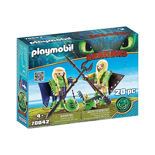 Playmobil® PLAYMOBIL® 70042 Dragons Raffnuss und Taffnuss mit Fluganzug