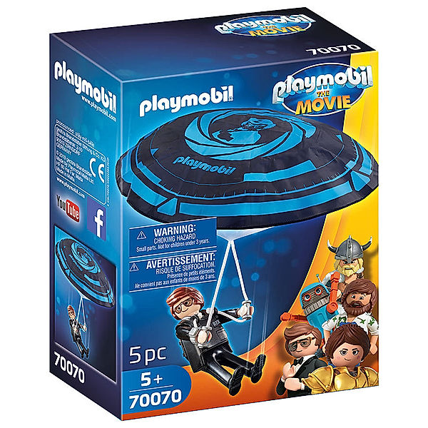 Playmobil® PLAYMOBIL® 70070 THE MOVIE Rex Dasher mit Fallschirm