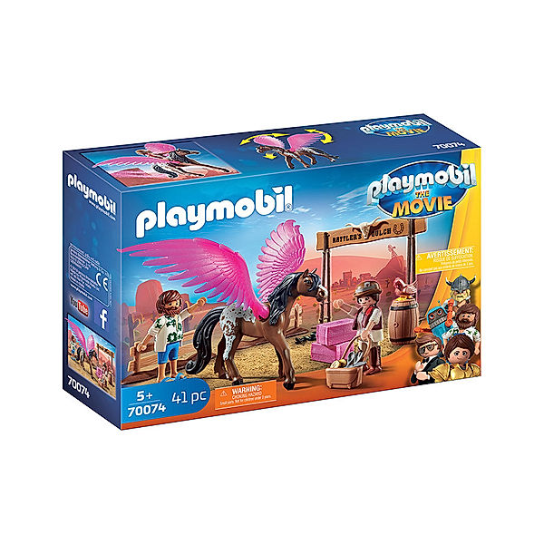 Playmobil® PLAYMOBIL® 70074 THE MOVIE Marla, Del und Pferd mit Flügeln