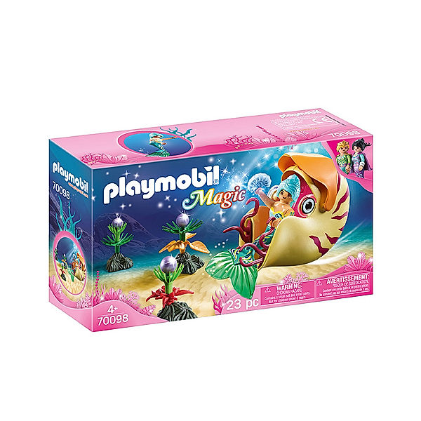 Playmobil® PLAYMOBIL® 70098 Magic Meerjungfrau mit Schneckengondel