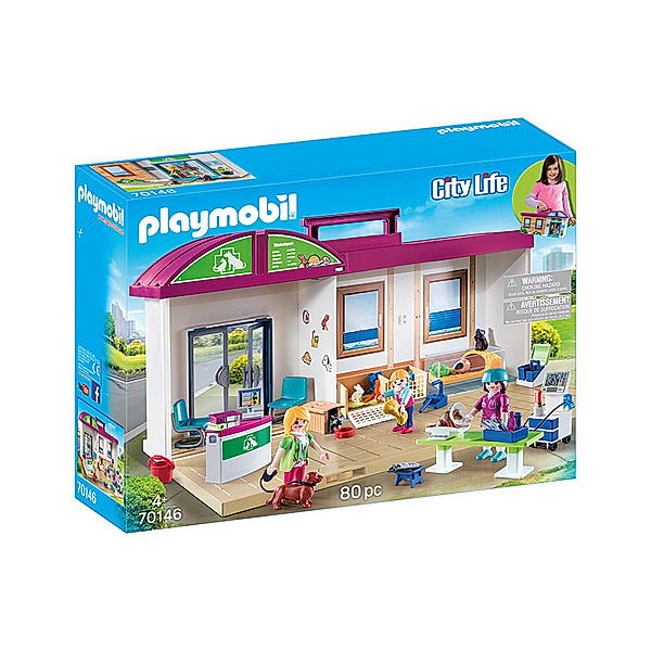 Playmobil® PLAYMOBIL® 70146 City Life Mitnehm-Tierklinik