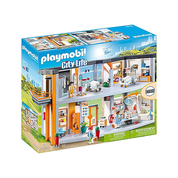 Playmobil® PLAYMOBIL® 70190 Großes Krankenhaus mit Einrichtung