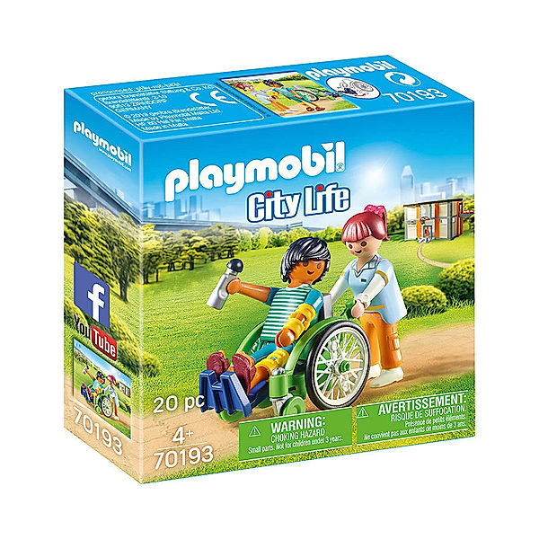 Playmobil® PLAYMOBIL® 70193 Patient im Rollstuhl